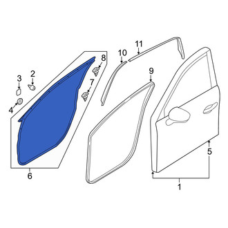 Mazda OE - Front Right Outer Door Seal