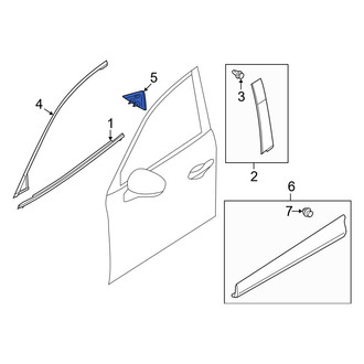 Mazda OE - Front Left Forward Door Applique