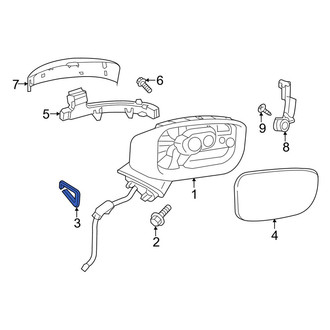 Mazda OE - Left Door Mirror Gasket