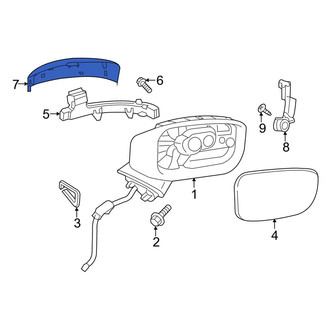 Mazda OE - Front Left Door Mirror Cover