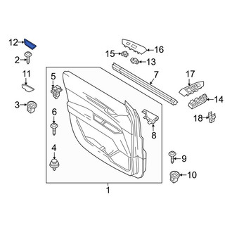 Mazda OE - Front Left Door Mirror Trim Ring