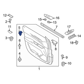 Mazda OE - Upper Door Interior Trim Panel Retainer