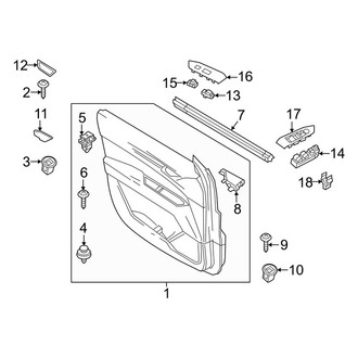 Mazda OE - Front Door - Interior Trim
