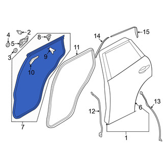 Mazda OE - Rear Left Outer Door Seal
