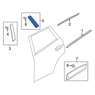 Mazda OE - Front Right Forward Door Applique