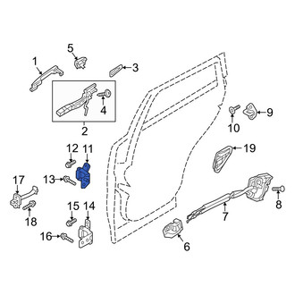 Mazda OE - Rear Left Upper Door Hinge