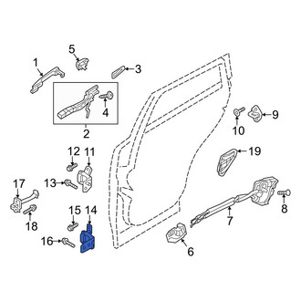 Mazda OE - Rear Left Lower Door Hinge