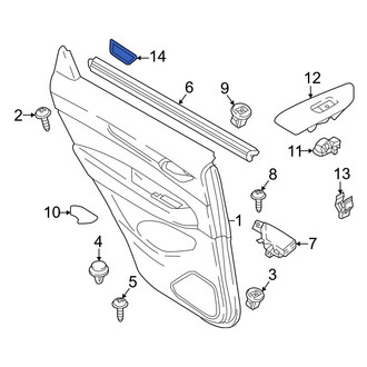 Mazda OE - Rear Right Interior Door Handle Trim