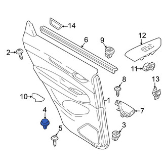 Mazda OE - Upper Door Interior Trim Panel Retainer