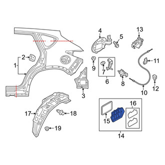 Mazda OE - Rear Quarter Panel Vent