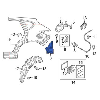 Mazda OE - Rear Left Quarter Panel Extension