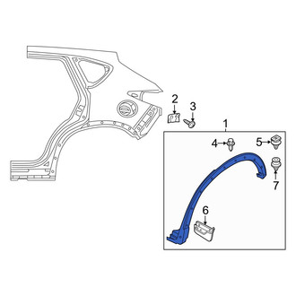 Mazda OE - Rear Left Wheel Arch Molding