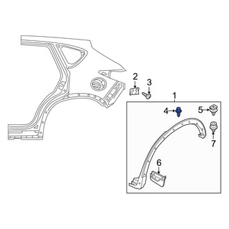 Mazda OE - Upper Liftgate Finish Panel Clip