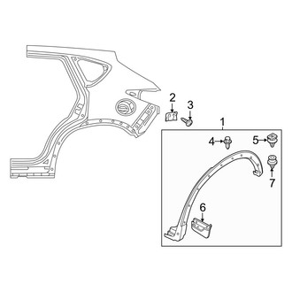 Mazda OE - Quarter Panel - Exterior Trim