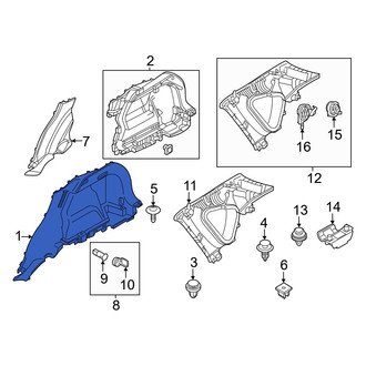 Mazda OE - Rear Left Lower Interior Quarter Panel Trim Panel