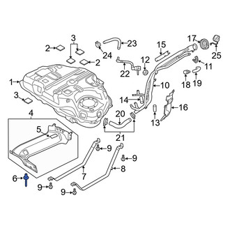 Mazda OE - Fuel Tank Shield Rivet