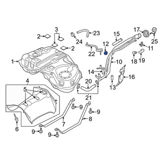 Mazda OE - Fuel Filler Nut