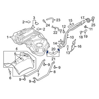Mazda OE - Fuel Filler Hose Clamp