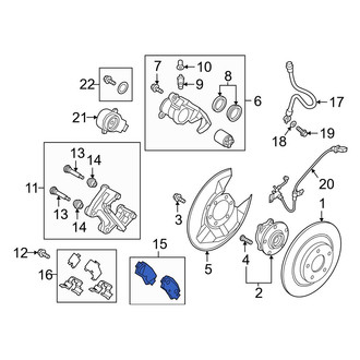 Mazda OE - Rear Disc Brake Pad Set