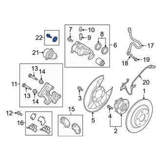 Mazda OE - Parking Brake Actuator Seal Kit