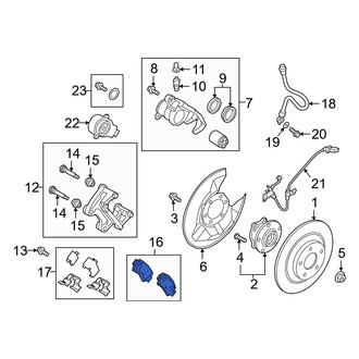 Mazda OE - Rear Disc Brake Pad Set