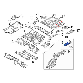 Mazda OE - Rear Left Frame Rail End