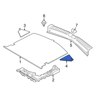 Mazda OE - Rear Left Trunk Trim Panel
