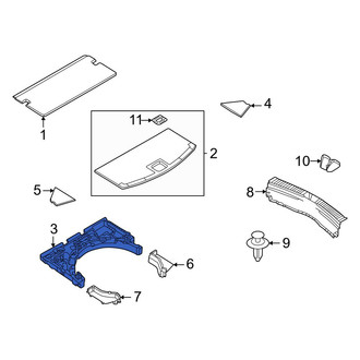 Mazda OE - Rear Spare Tire Compartment