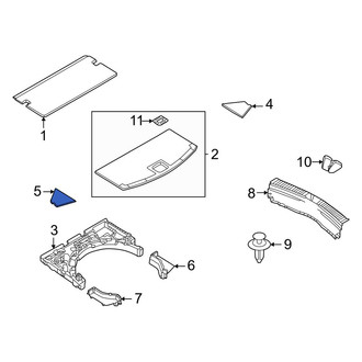 Mazda OE - Rear Left Trunk Trim Panel