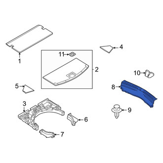 Mazda OE - Rear Liftgate Trim Scuff Plate