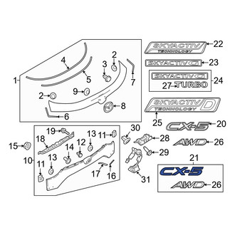 Mazda OE - Rear Hatch Emblem