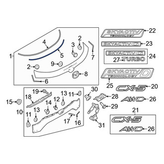 Mazda OE - Liftgate Finish Panel Insulator