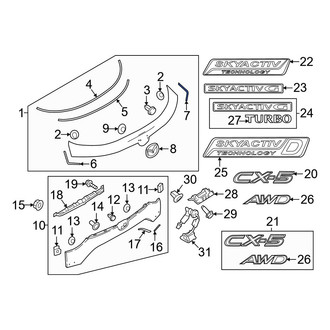 Mazda OE - Left Multi-Purpose Tape