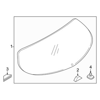 Mazda OE - Lift Gate - Glass