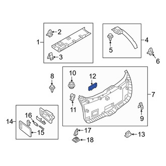 Mazda OE - Rear Liftgate Trim Cover