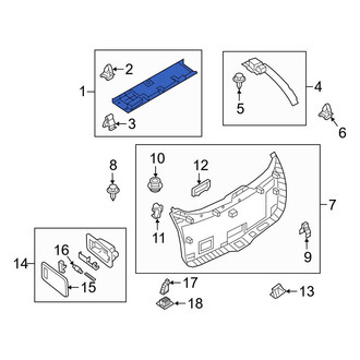 Mazda OE - Rear Upper Liftgate Trim