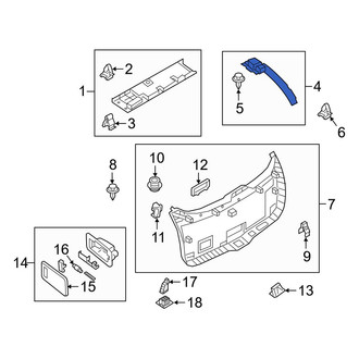 Mazda OE - Rear Left Liftgate Trim
