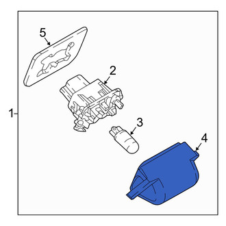 Mazda OE - Rear License Plate Light Lens