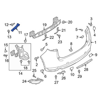 Mazda OE - Rear Right Bumper Cover Bracket