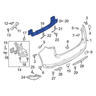 Mazda OE - Rear Bumper Impact Bar