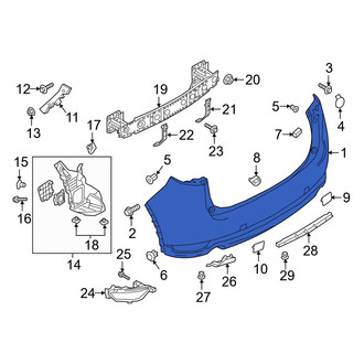 Mazda OE - Rear Bumper Cover