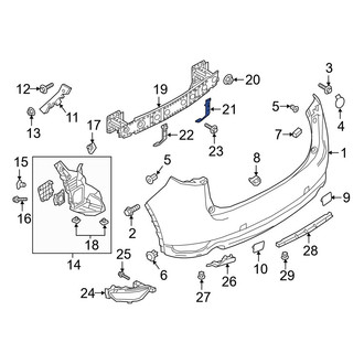 Mazda OE - Right Bumper Impact Bar Brace