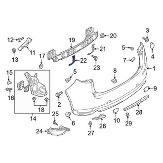 Mazda OE - Left Bumper Impact Bar Brace