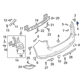 Mazda OE - Rear Bumper Cap