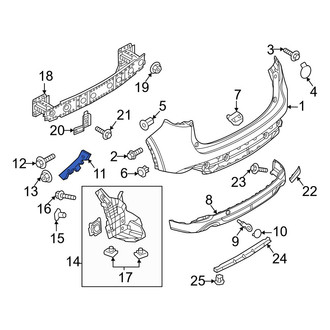 Mazda OE - Rear Left Bumper Cover Bracket