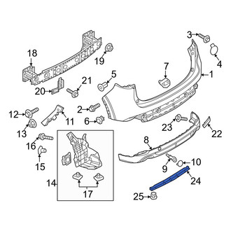 Mazda OE - Rear Center Bumper Splash Shield