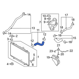 Mazda OE - Upper Radiator Coolant Hose
