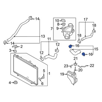 Mazda OE - Inner HVAC Heater Hose Clamp