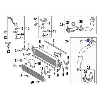 Mazda OE - Right Lower Intercooler Pipe O-Ring
