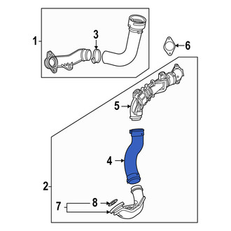 Mazda OE - Lower Turbocharger Outlet Pipe